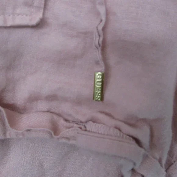 Guess Bermuda Shorts Salmon Pink Women Size | S - Picture 4 of 9